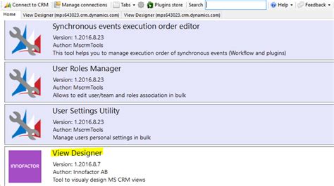 xrmtoolbox view designer|view designer version 10 download.
